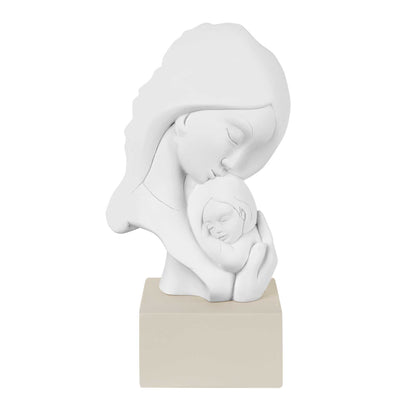 BONGELLI PREZIOSI Sculpture Statue Maternity 20cm Hazelnut Marmorino