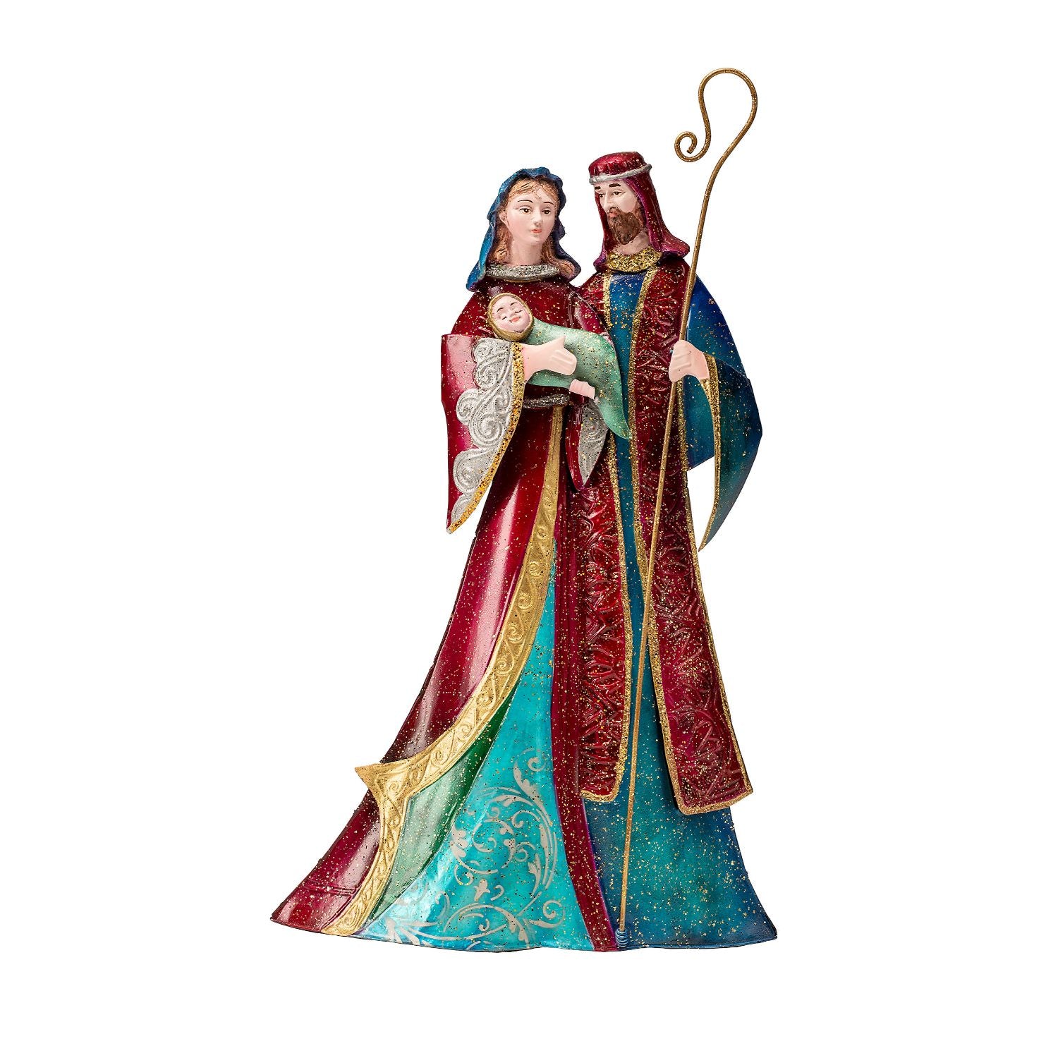 NOEL by Lamart Metal Nativity 33cm Christmas Decoration