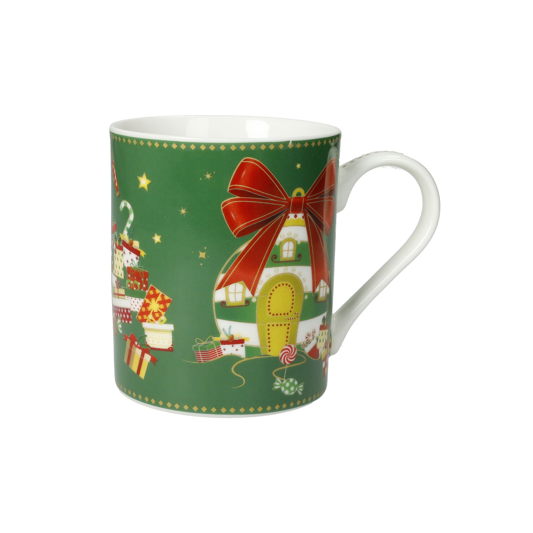 BRANDANI Set of 2 Elfomagia MUG Cups 8x9.5cm Porcelain Christmas Table