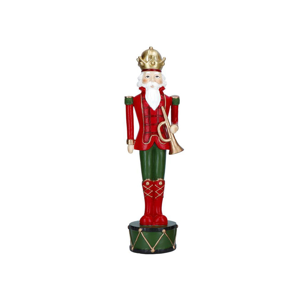 TIMSTOR Nutcracker Christmas Resin Soldier 25.5cm with Trumpet