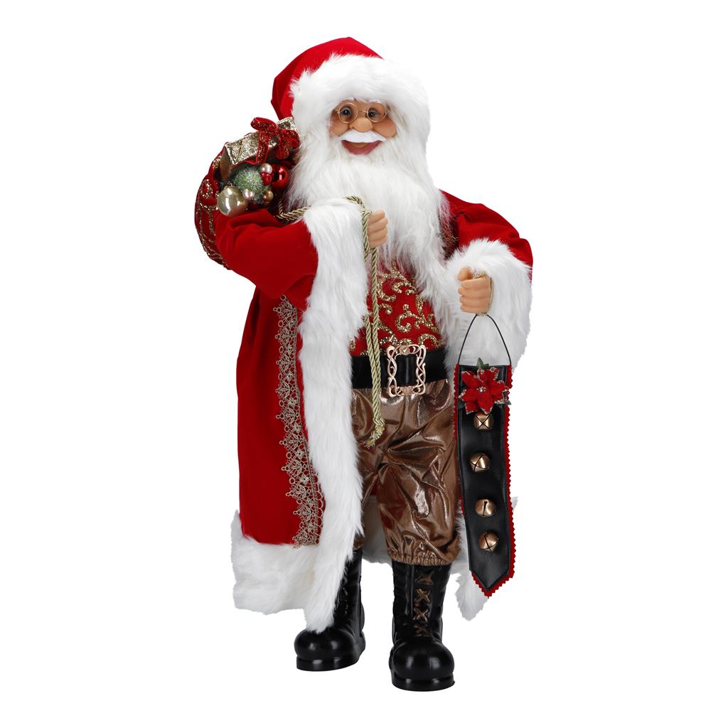 TIMSTOR Santa Claus with Gifts Santa Claus 63cm Red Fabric Christmas Decoration