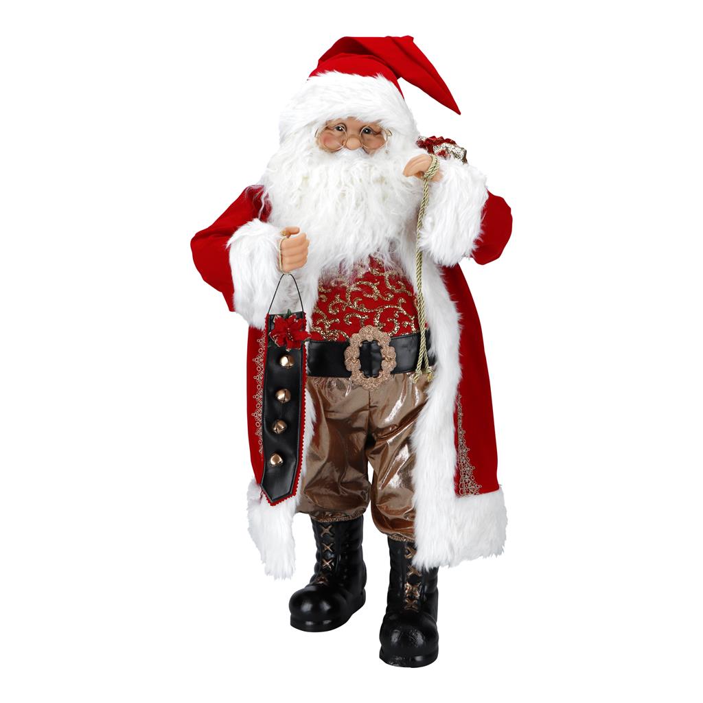 TIMSTOR Santa Claus with Gifts Santa Claus 82cm Red Fabric Christmas Decoration