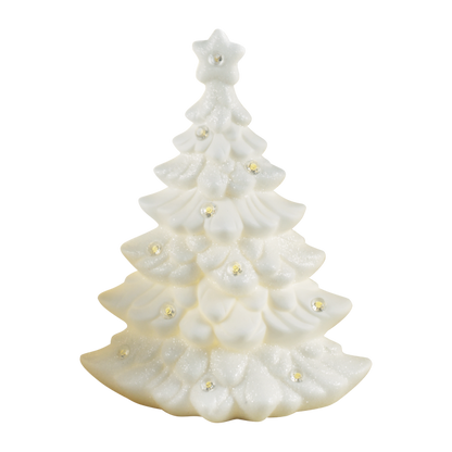 MASCAGNI CASA Fir Porcelain Christmas Tree with LED 25cm White