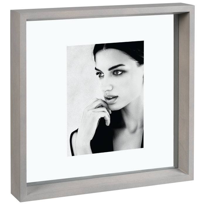 MASCAGNI CASA Photo Frame 30x30cm Photo 13x18cm Gray Wood