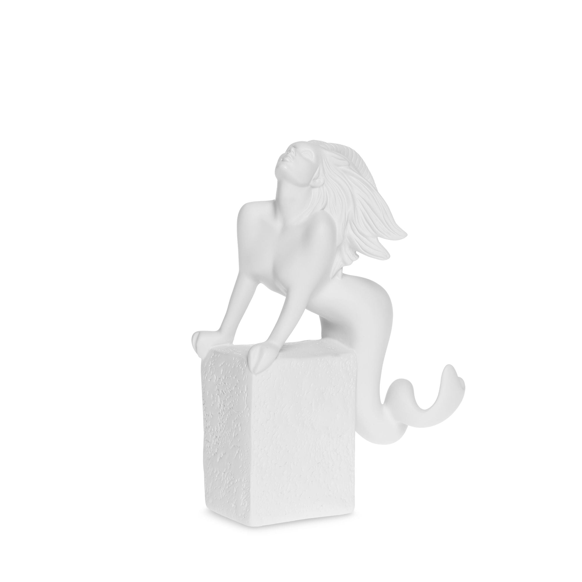 CHRISTEL by Sommer Figura Statuetta Zodiaco Capricorno 19cm Bianco Poliresina