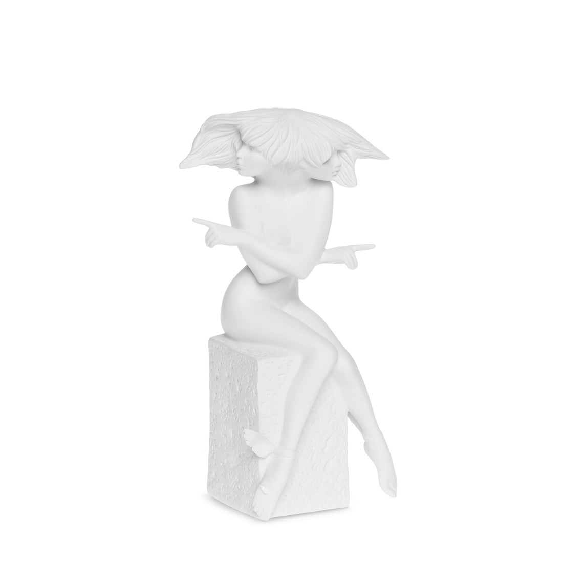 CHRISTEL by Sommer Figure Statue Zodiac Gemini 24cm White Polyresin