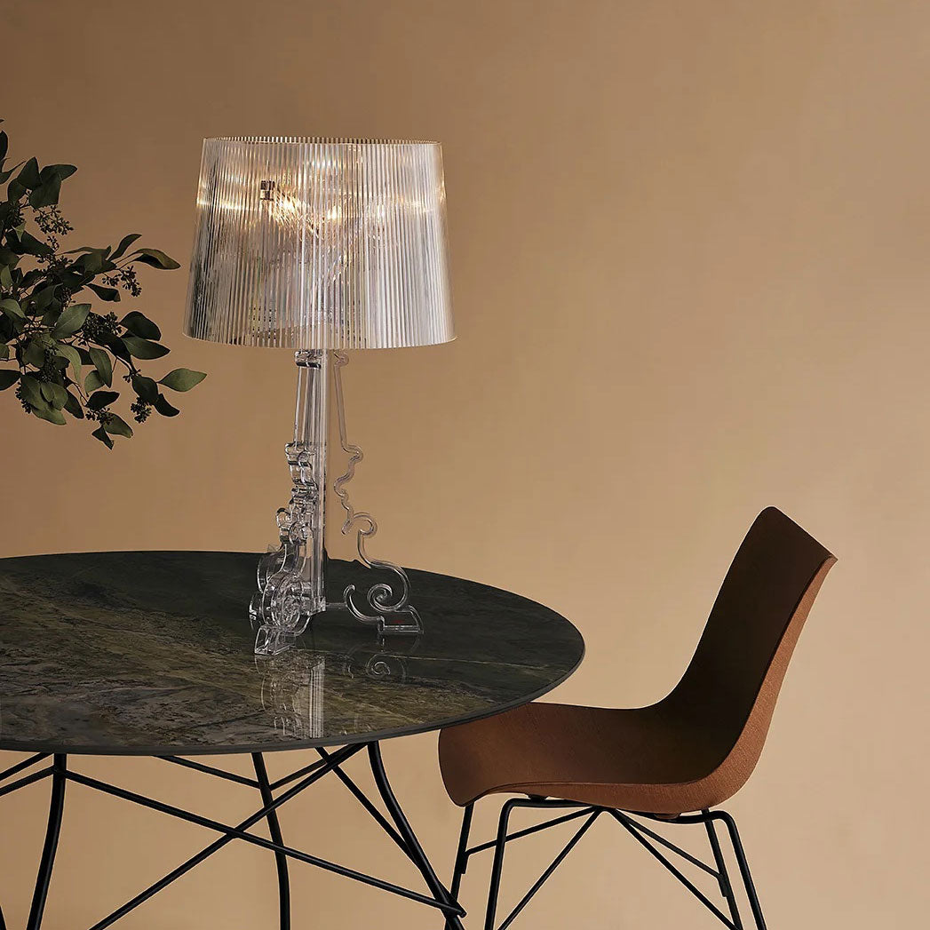 KARTELL Bourgie Lampada da Tavolo Trasparente 78cm Policarbonato 2.0