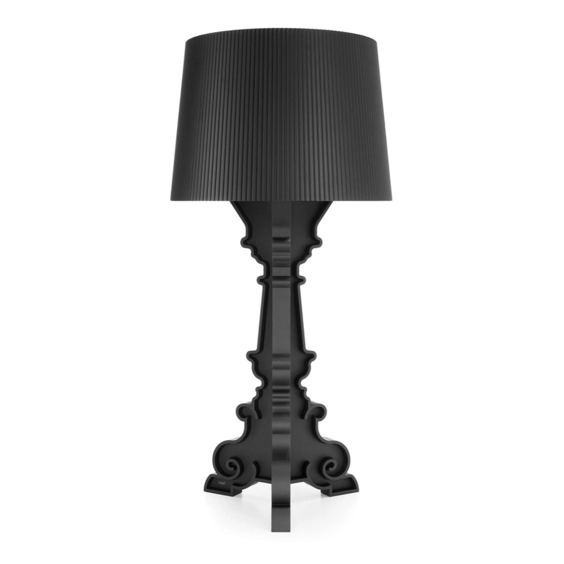 KARTELL Bourgie Mat Lampada da Tavolo Nero Opaco 78cm Policarbonato 2.0