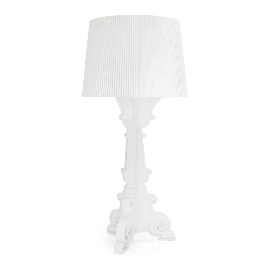 KARTELL Bourgie Mat Lampada da Tavolo Bianco Opaco 78cm Policarbonato 2.0