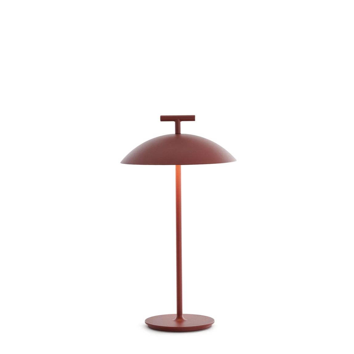 KARTELL Mini Geen-A Battery Version Table Lamp Brick Red 36.5cm Steel