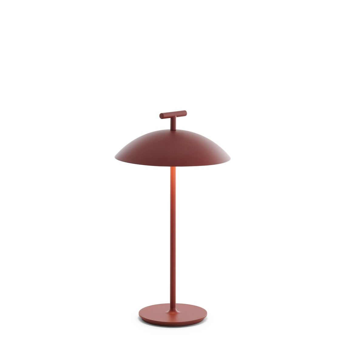 KARTELL Mini Geen-A Battery Version Table Lamp Brick Red 36.5cm Steel