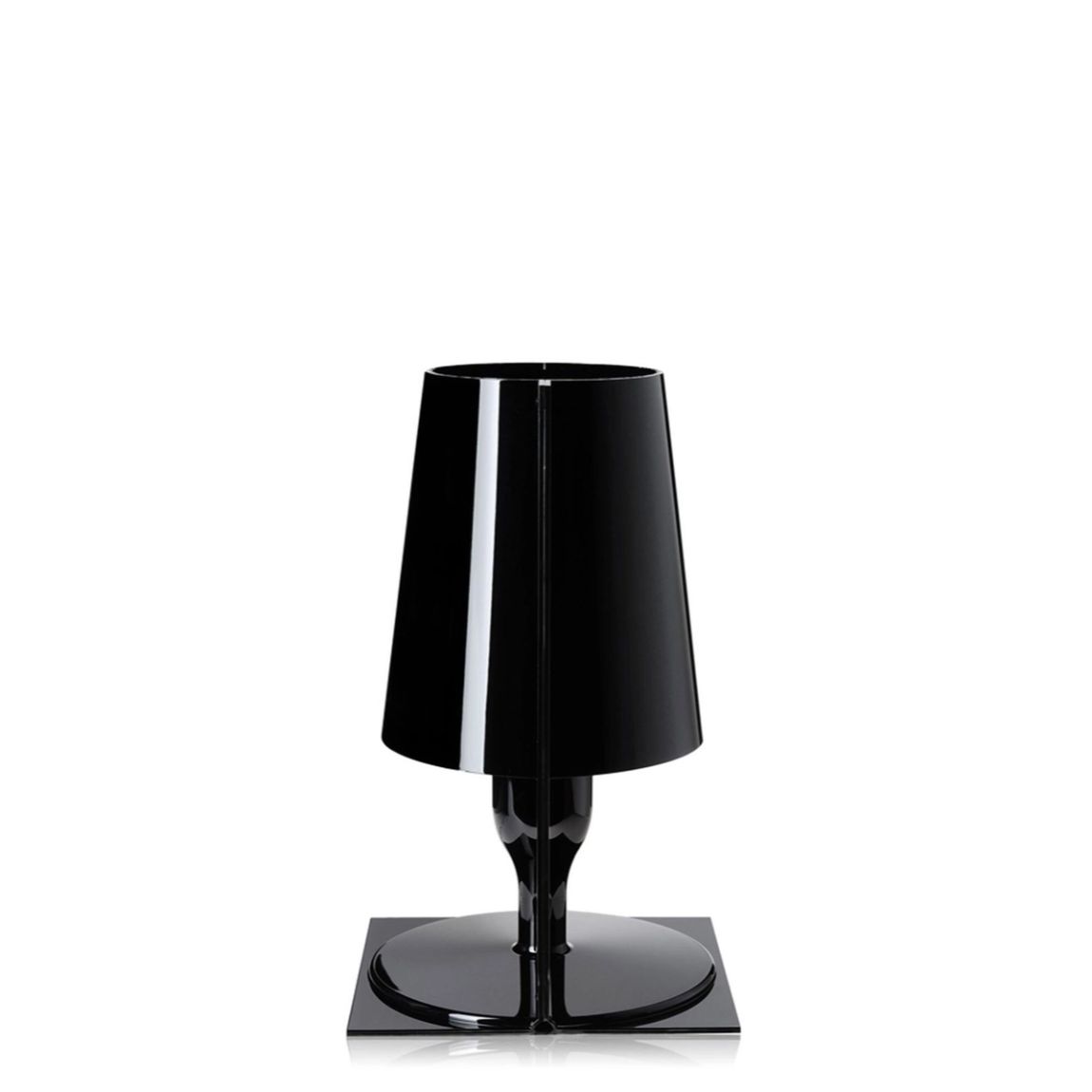 KARTELL Take Lampada da Tavolo Nero Lucido 31cm Policarbonato 2.0