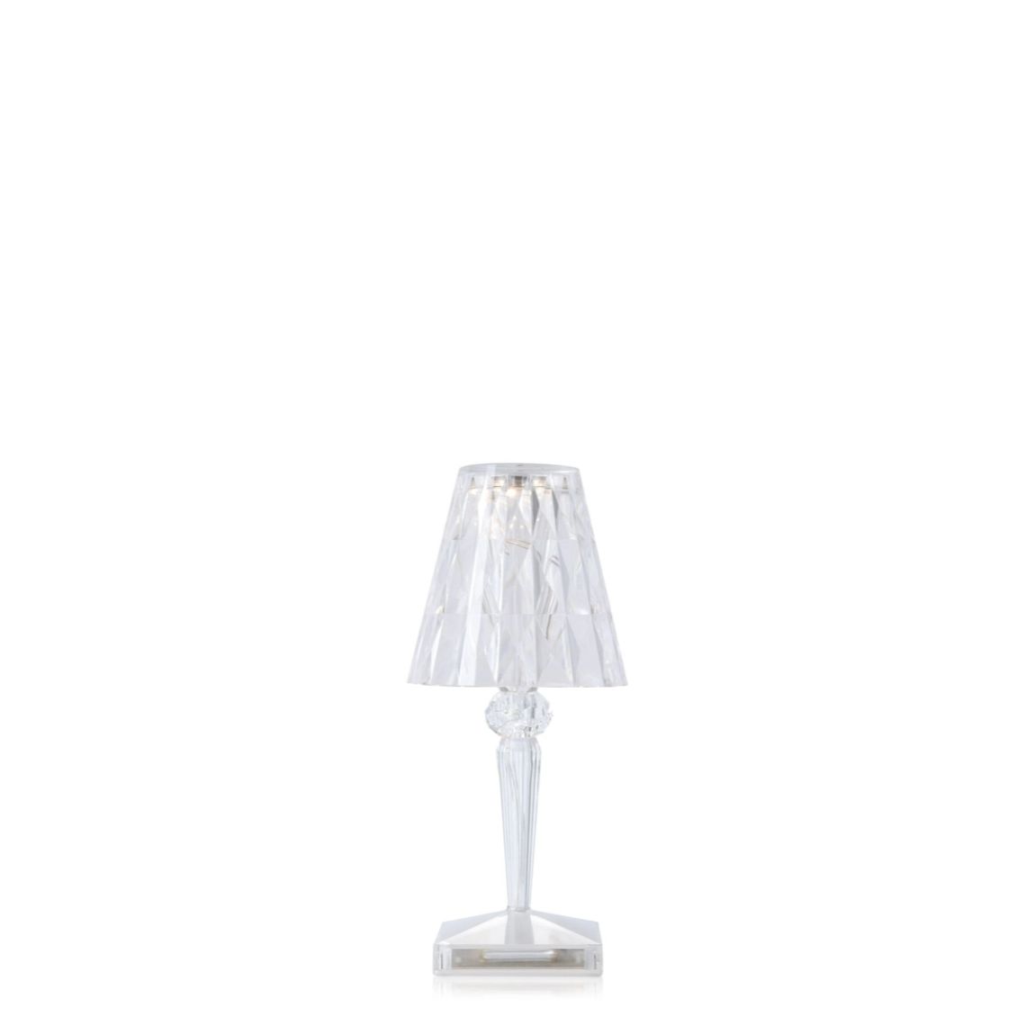 KARTELL Battery Transparent Table Lamp 26cm PMMA