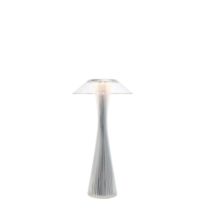 KARTELL Space Indoor Lampada da Tavolo Cromato 30cm PMMA