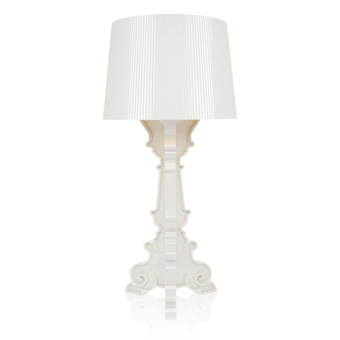 KARTELL Bourgie Table Lamp White and Gold 78cm Polycarbonate 2.0