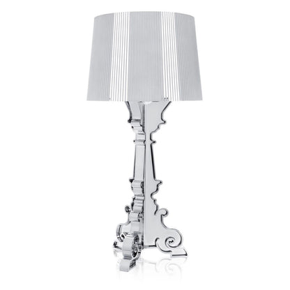 KARTELL Bourgie Table Lamp Silver Metal 78cm Polycarbonate 2.0