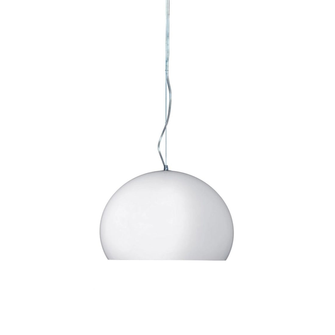 KARTELL Small FL/Y Lampada a Sospensione Lampadario Bianco Opaco 38x28cm PMMA