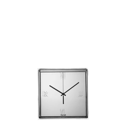 KARTELL Tic&amp;Tac Metal Orologio da Parete e da Tavolo Cromo 30x30cm PMMA