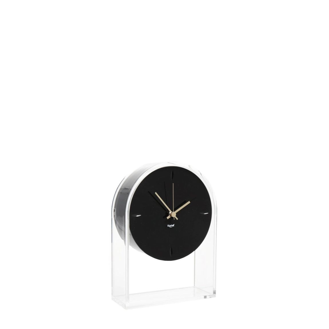 KARTELL Air Du Temps Black Transparent Table Clock 22x30cm