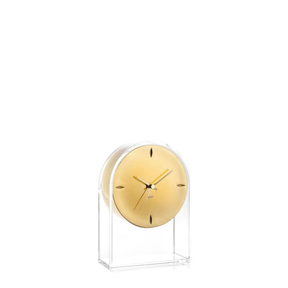 KARTELL Air Du Temps Transparent Table Clock Gold 22x30cm