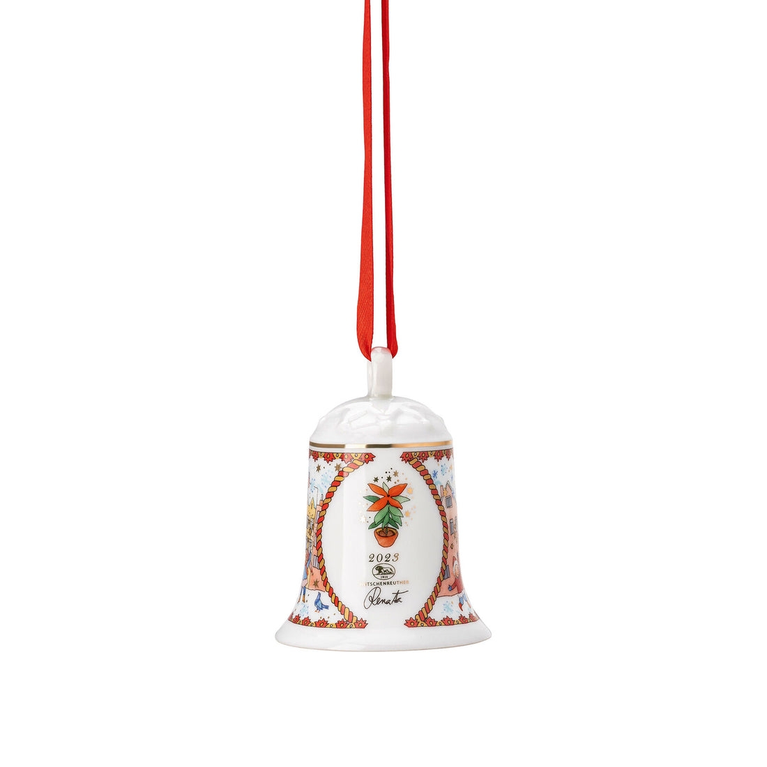 HUTSCHENREUTHER Bell Decoration Pendant Limited Edition 2023 Porcelain