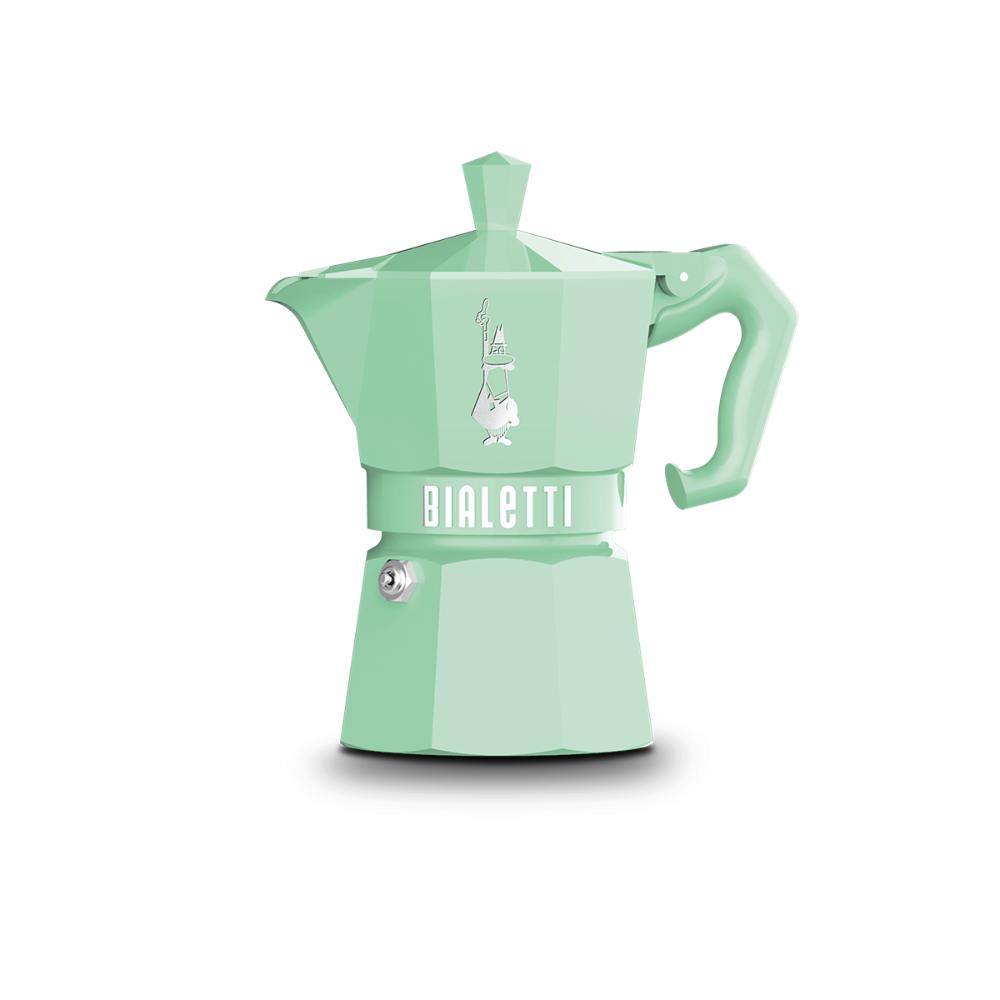 BIALETTI Caffettiera Moka Exclusive Green 3 Tazze Alluminio Verde