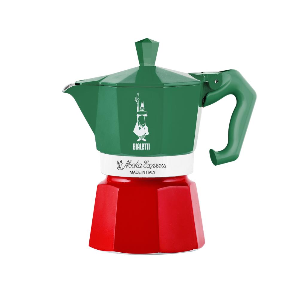 BIALETTI Exclusive Italia 3 Cup Moka Coffee Maker Aluminium