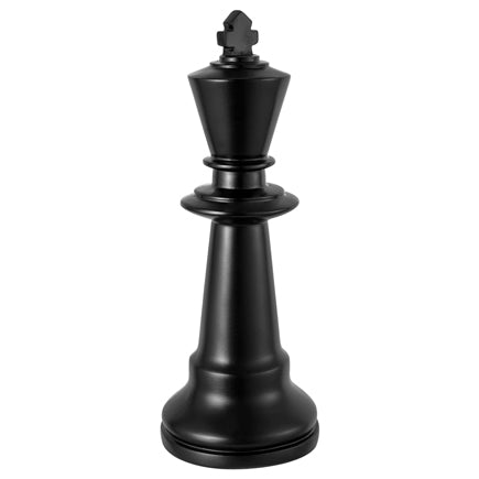 MONTEMAGGI Chess Piece King Decoration 28x11cm Black Polyresin