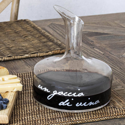 SIMPLE DAY Decanter Un goccio di Vino 1,2 Litri Vetro