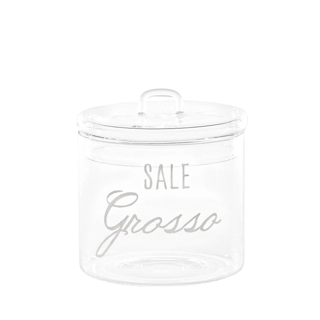 SIMPLE DAY Barter Coarse Salt Container 12x13cm Glass