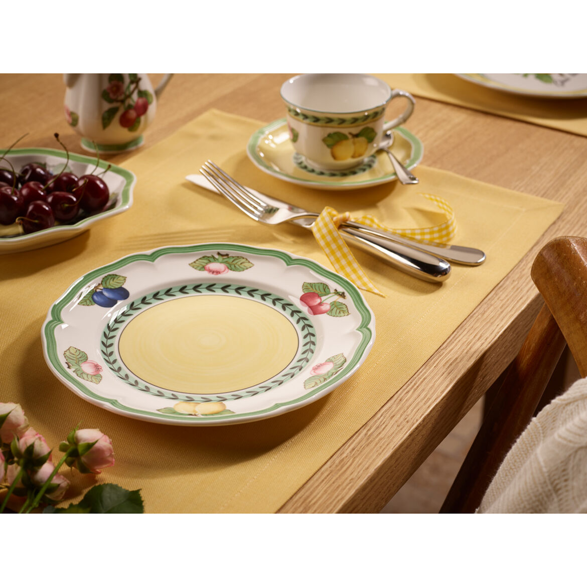 VILLEROY &amp;amp; BOCH French Garden Fleurence Breakfast Plate 21cm Porcelain